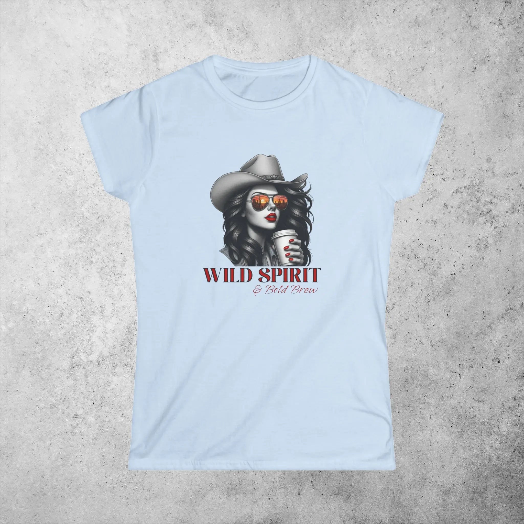 Wild Spirit Tee — Cowgirl Portrait Graphic Shirt Printify