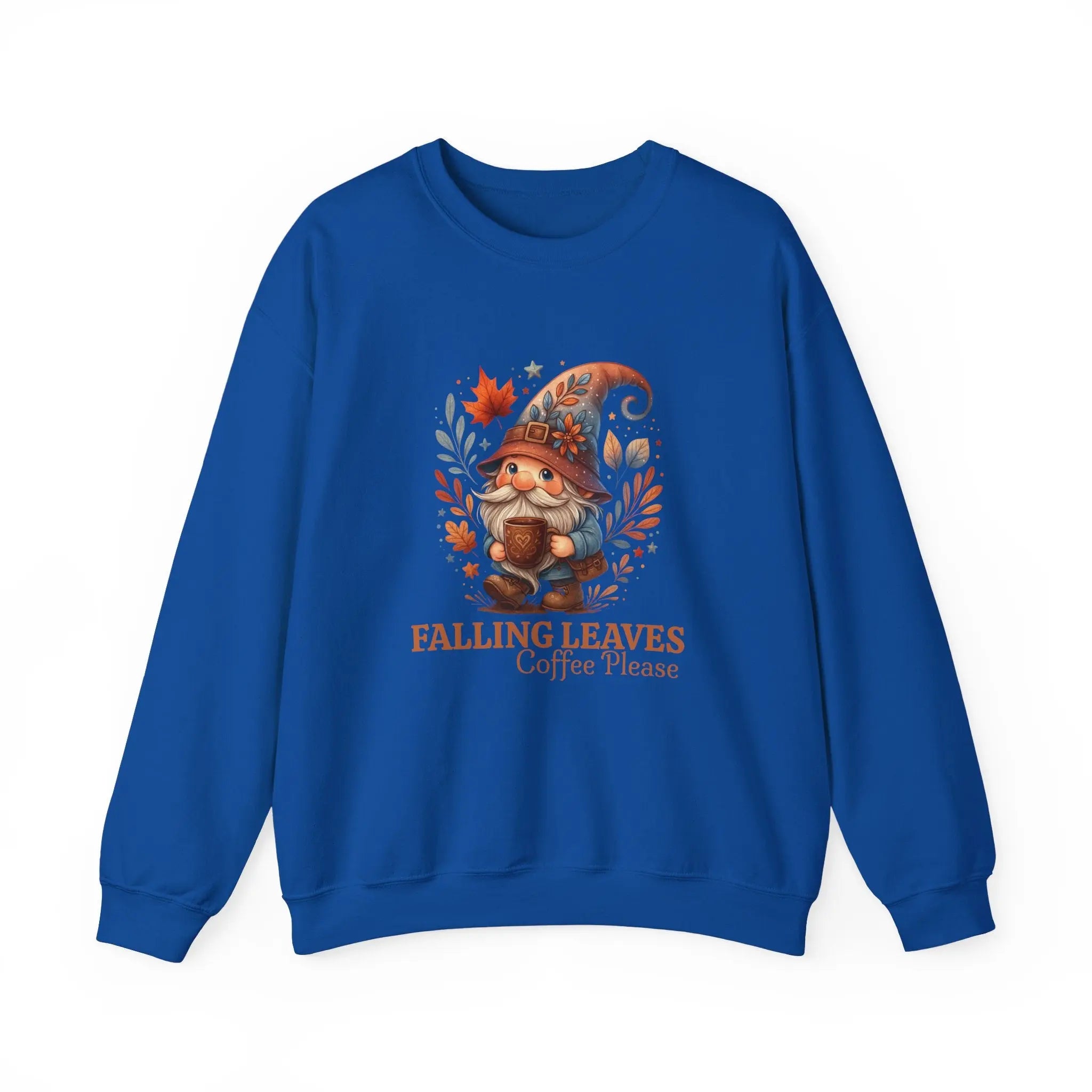 Falling Leaves Gnome Sweatshirt Printify
