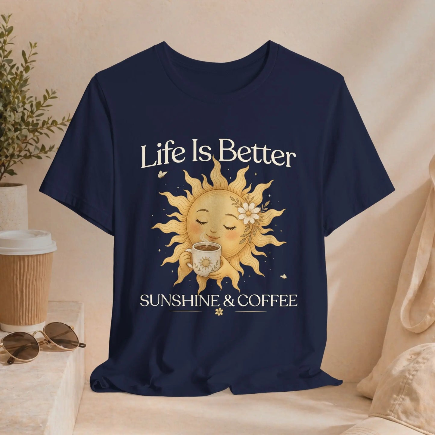 Better With Coffee & Sunshine Tee Printify