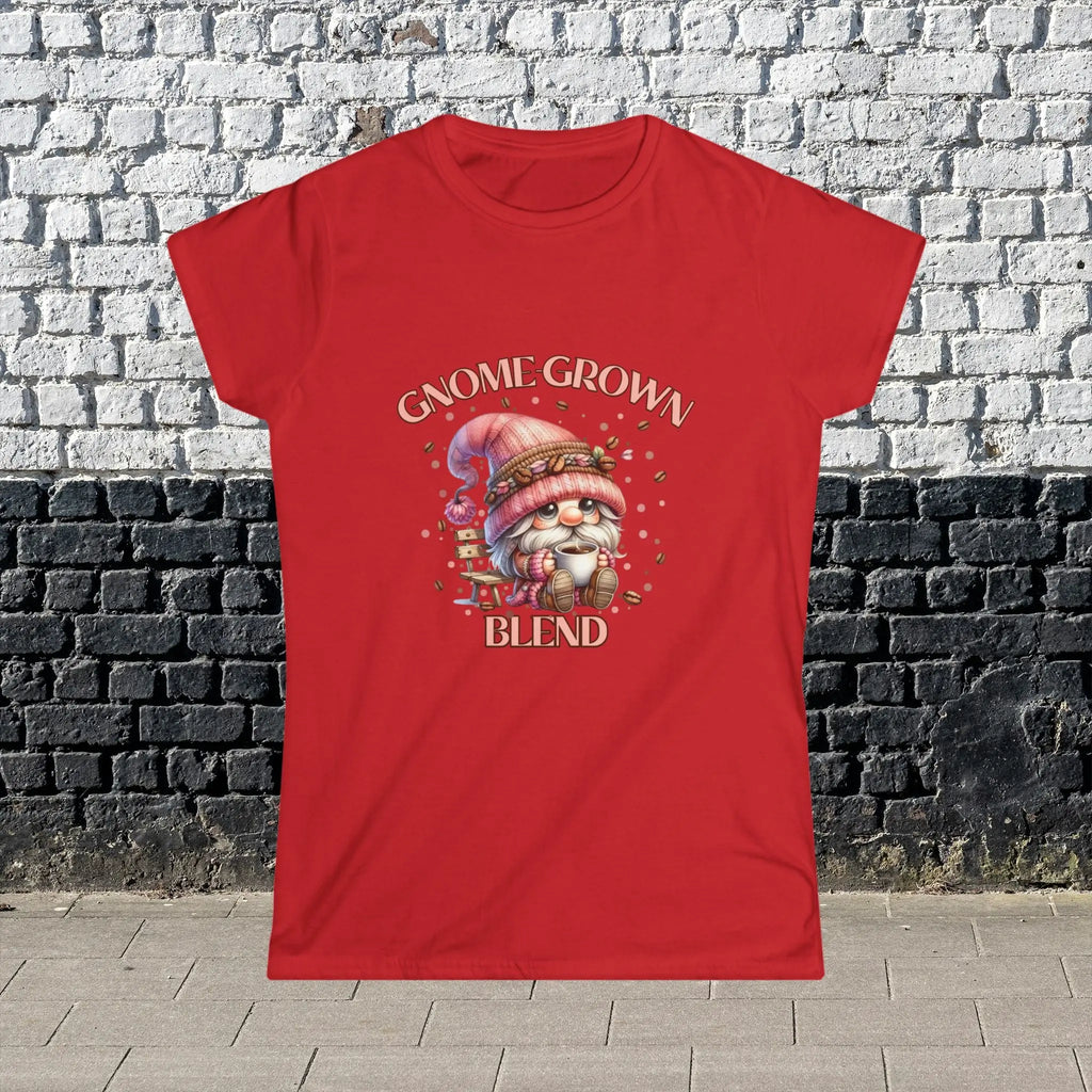 Gnome Grown Blend Women's Tee, Cute Gnome Shirt, Casual Vibes, Gift for Gardeners, Fall Fashion Tee, Thanksgiving Gift Printify