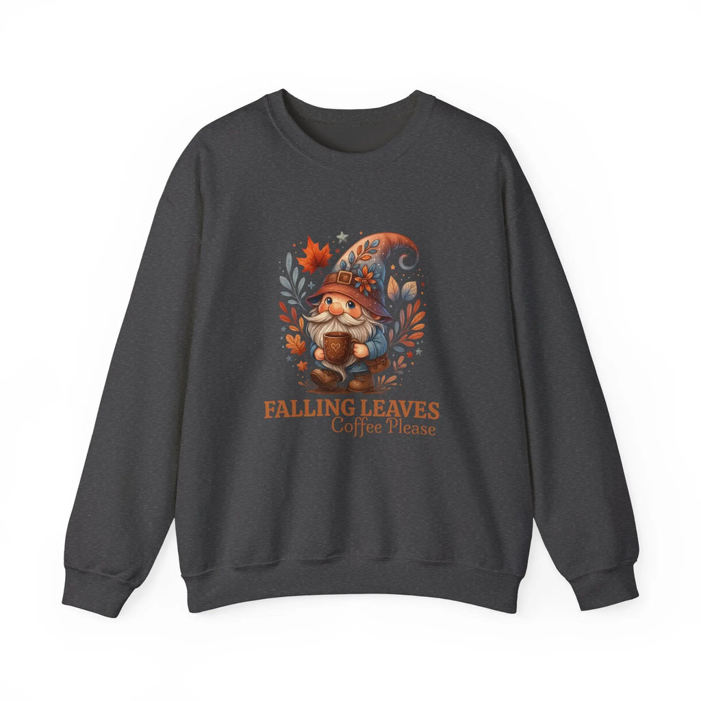 Falling Leaves Gnome Sweatshirt Printify