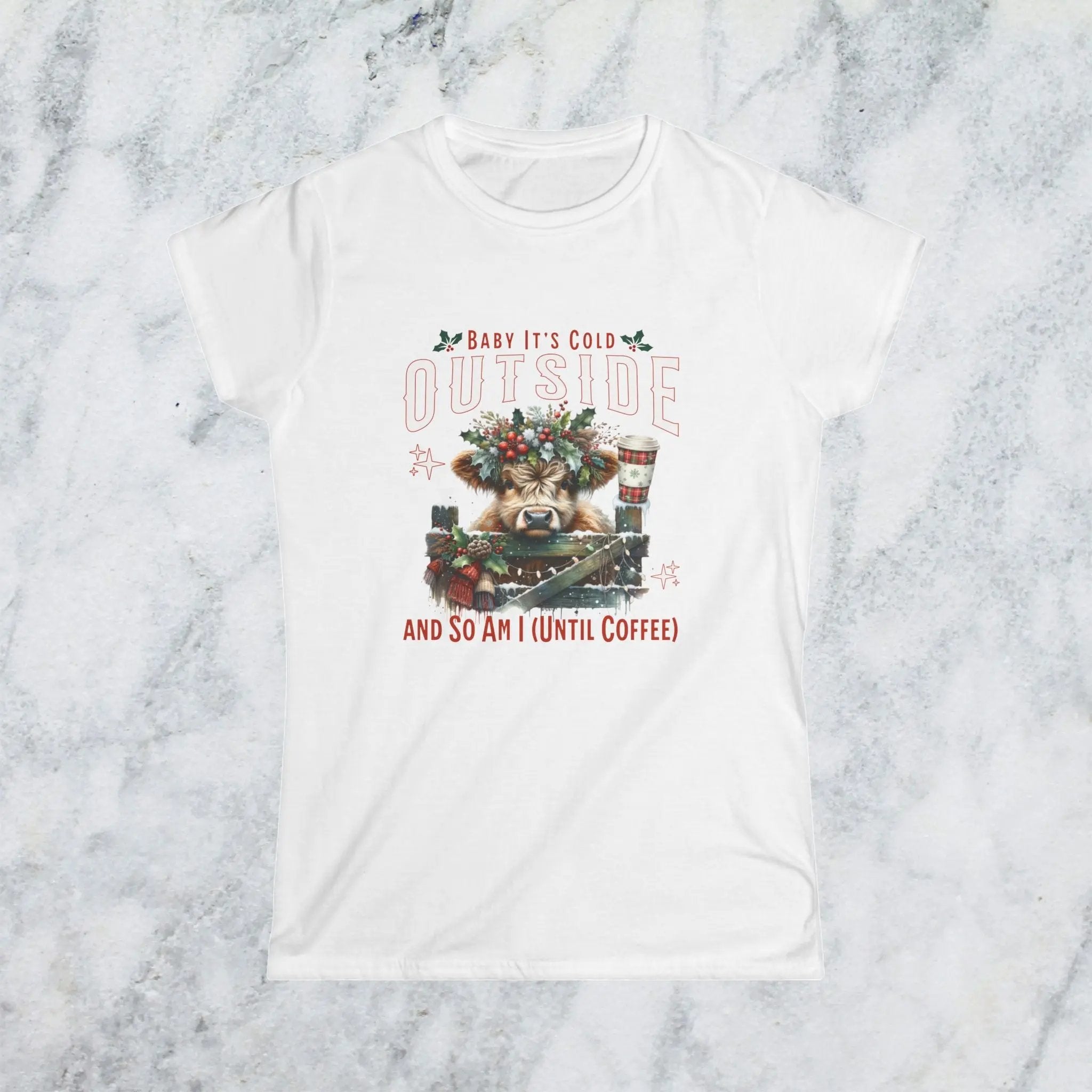 Baby It's Cold Winter Coffee Graphic Tee Printify