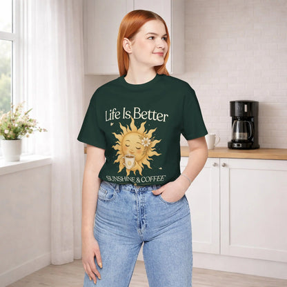 Better With Coffee & Sunshine Tee Printify