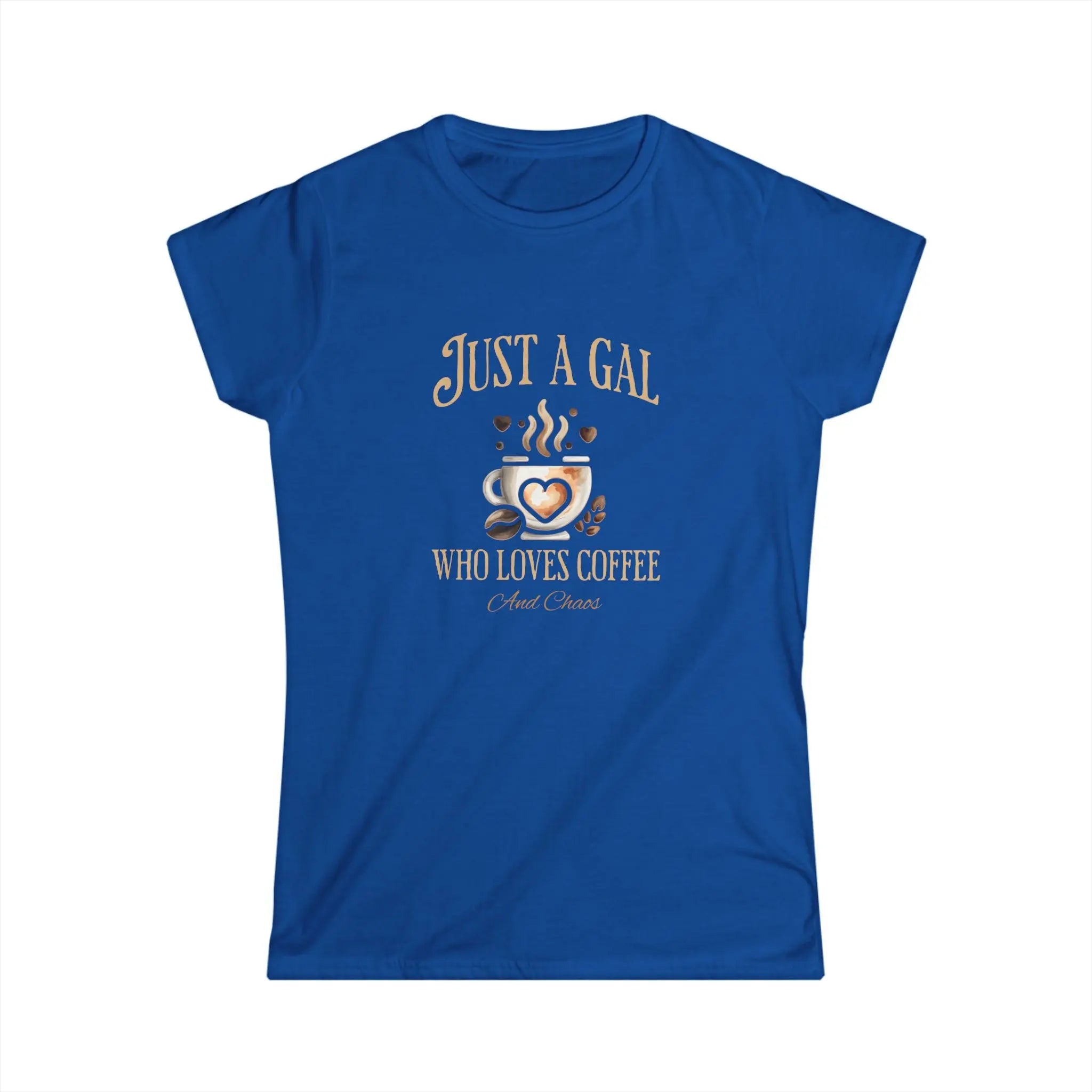 Just a Gal Who Loves Coffee - Boho Style Coffee Gal T-shirt Printify