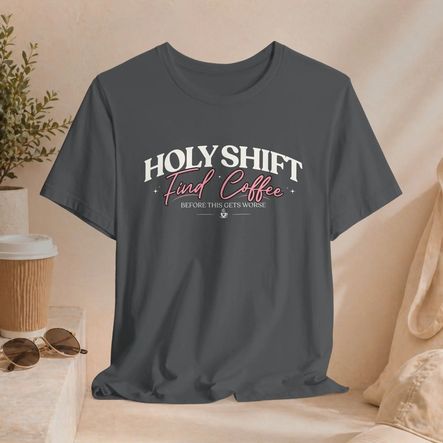 Holy Shift Coffee Tee Printify