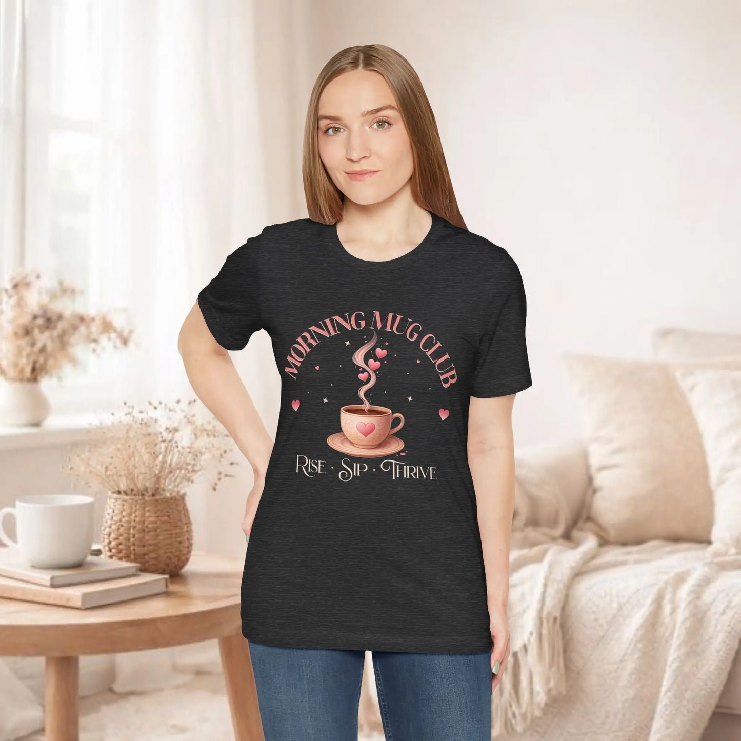 Morning Mug Club Tee — “Rise • Sip • Thrive” - Boldly Bitter Company