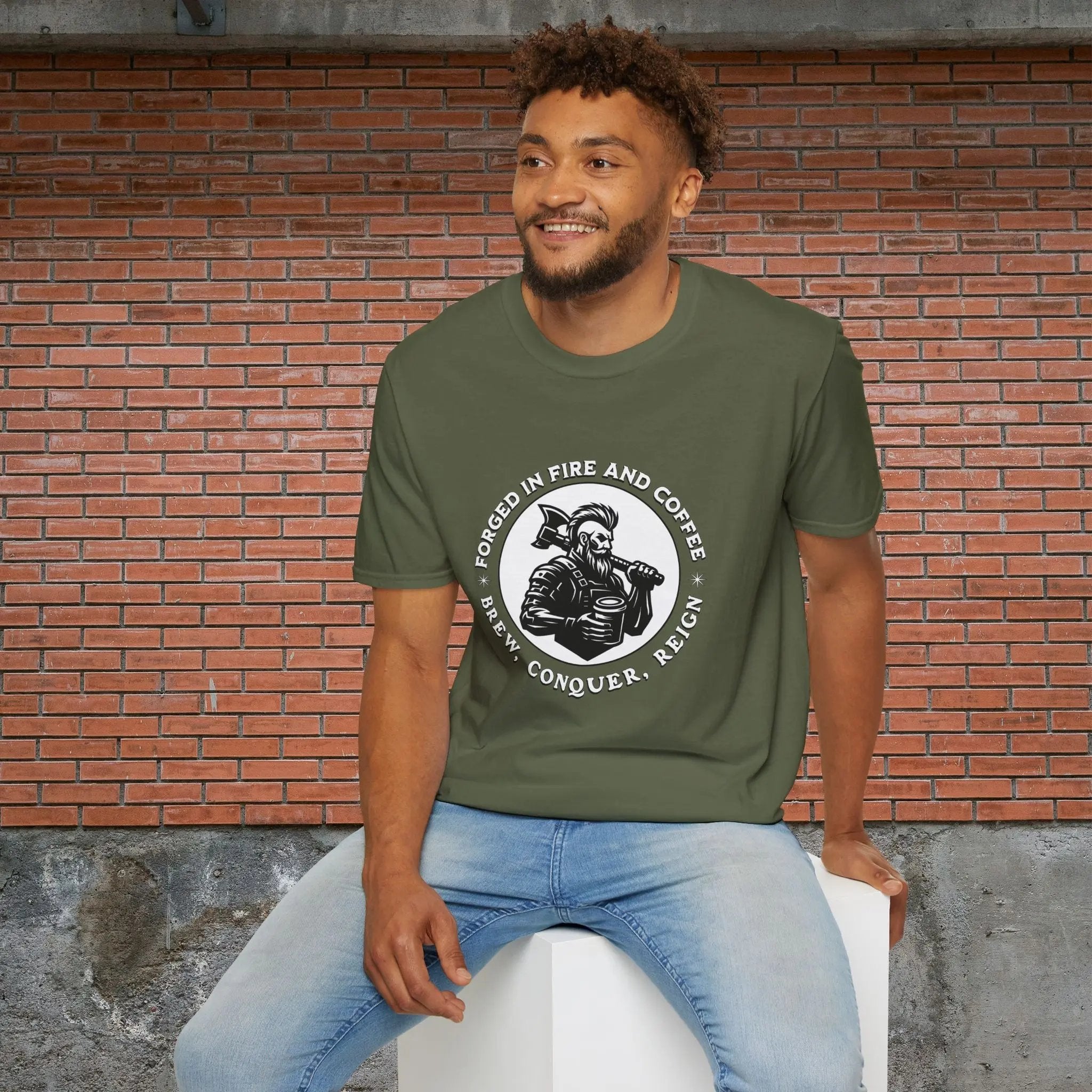 Forged in Fire Viking T-Shirt Printify