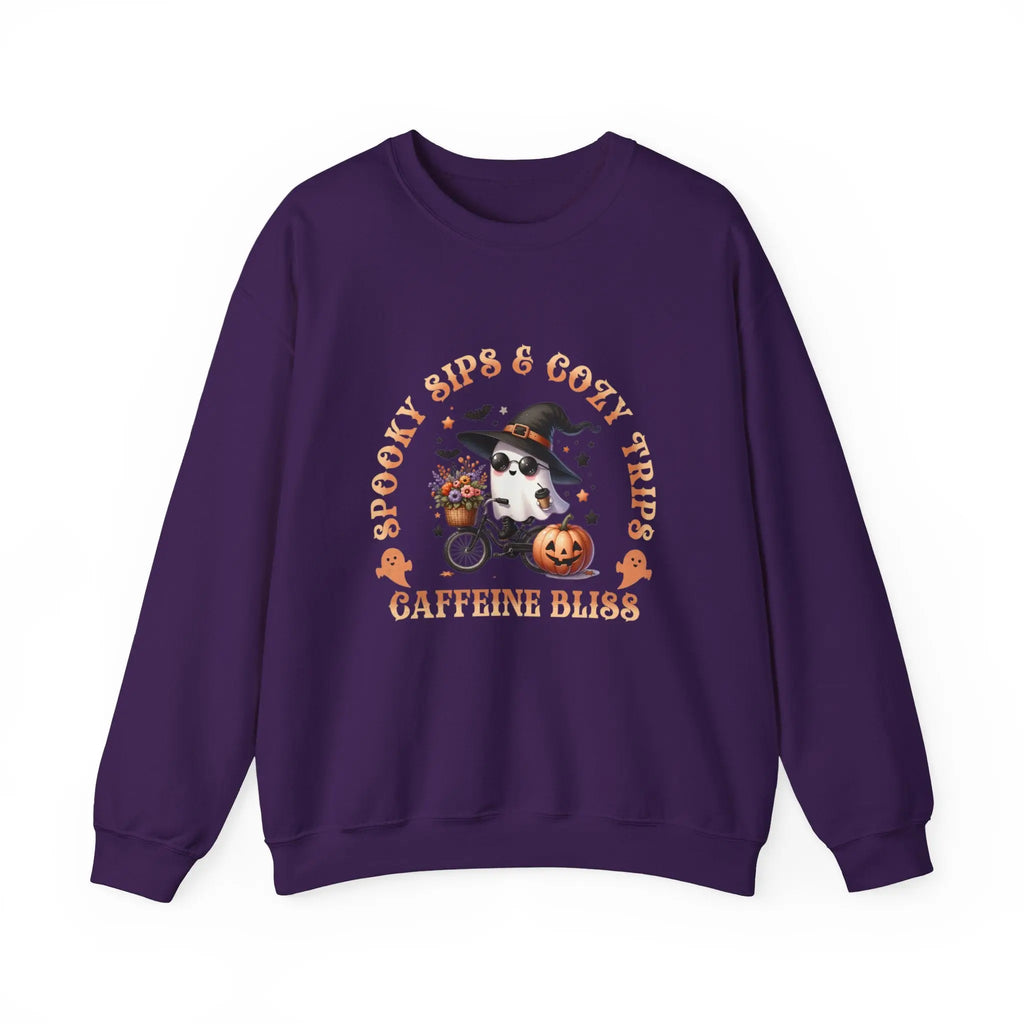Spooky Sips & Cozy Trips Sweatshirt Printify