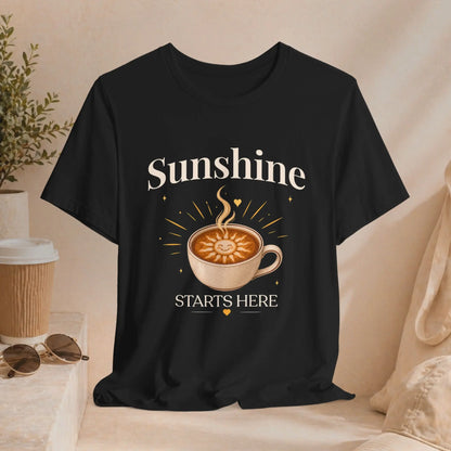 Sunshine Starts Here Tee Printify