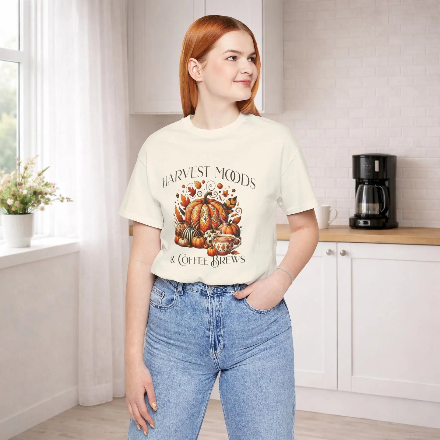 Harvest Moods & Coffee Brews Tee Printify