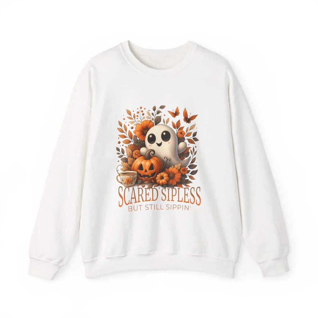 Scared Sipless Sweatshirt Printify