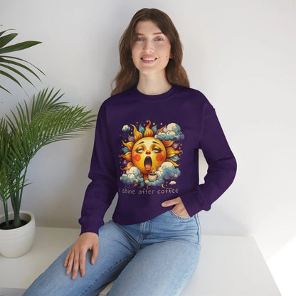 I Shine After Coffee Sweatshirt Printify
