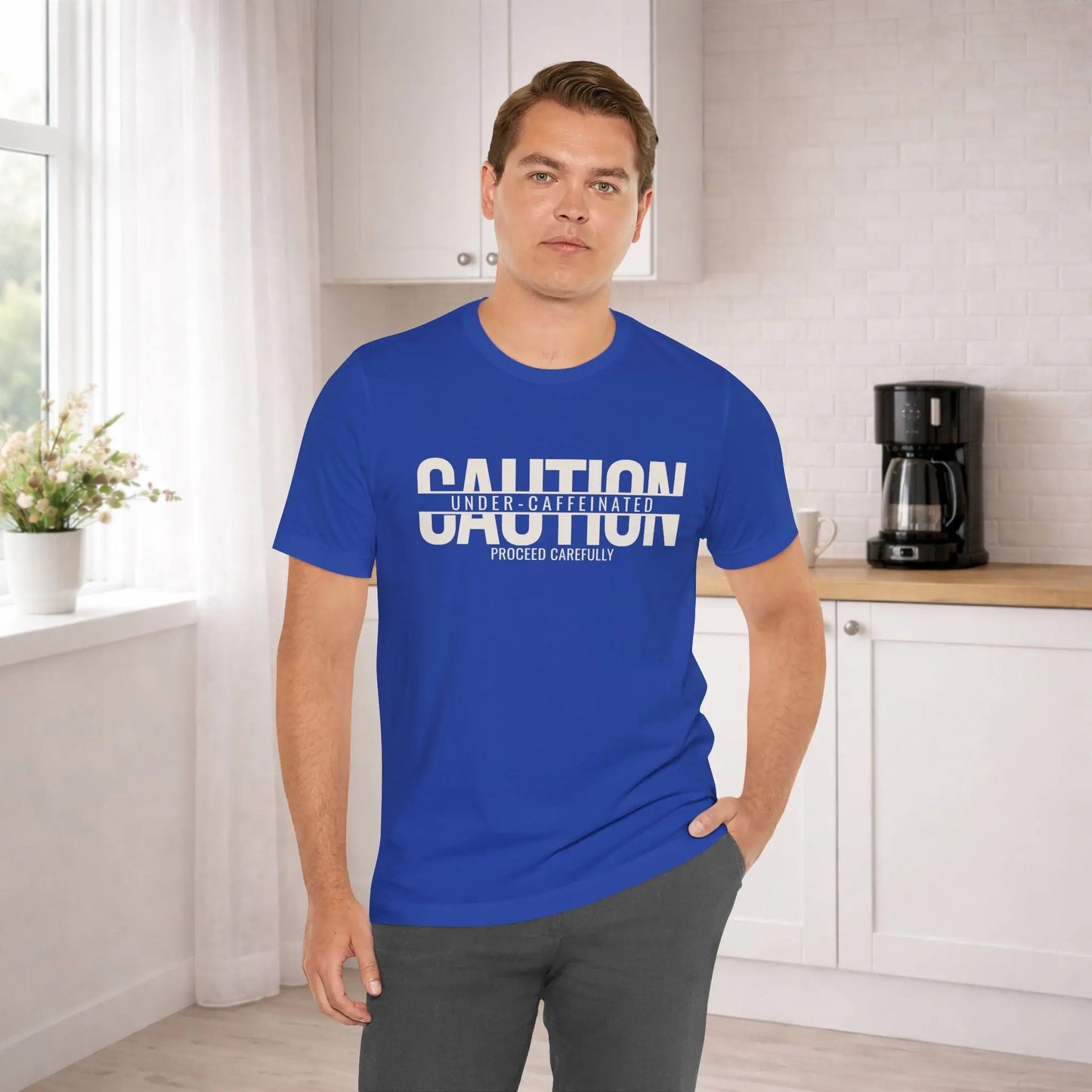 Caution Undercaffeinated Tee - Boldly Bitter Company
