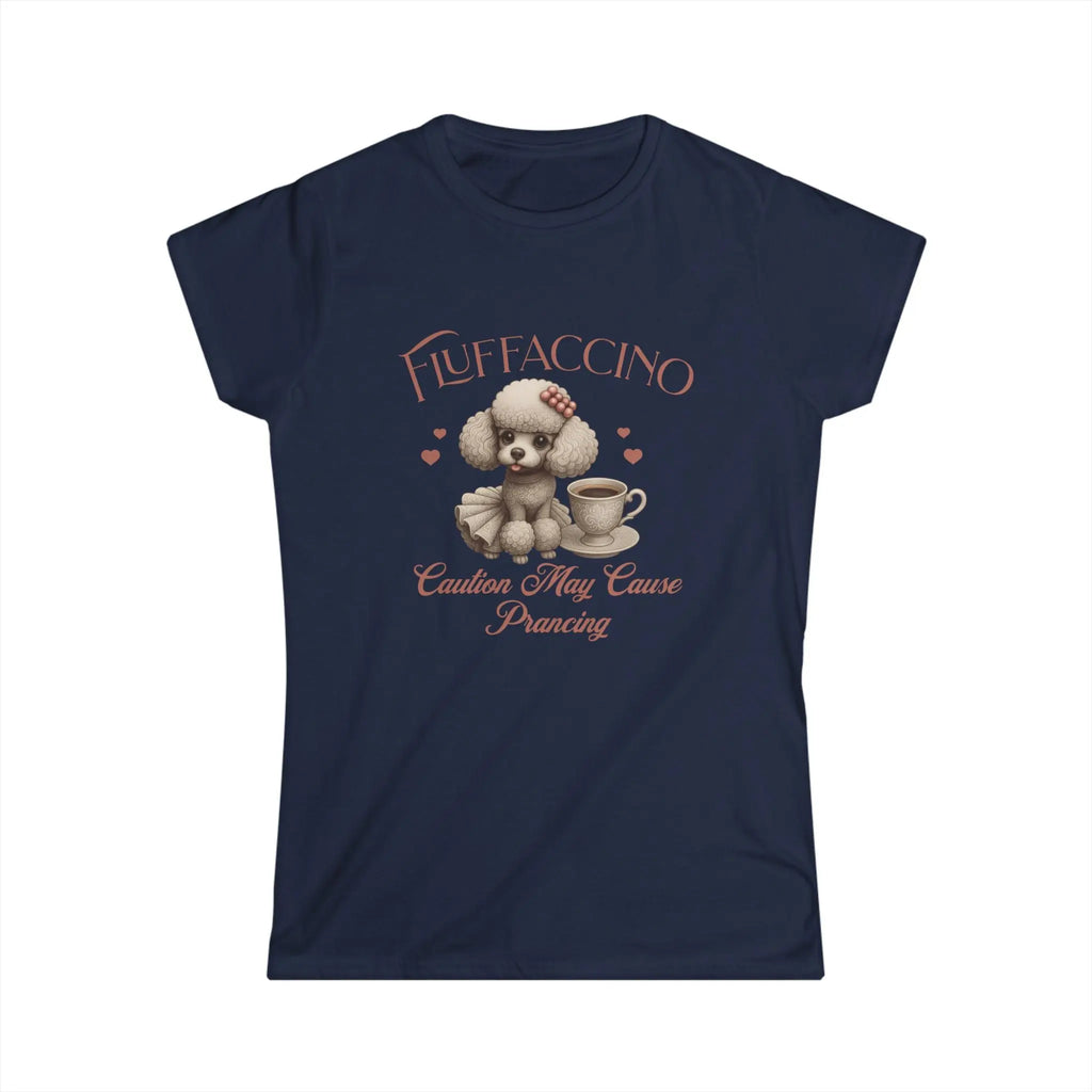 Fluffaccino Tshirt - Caution May Cause Prancing Printify