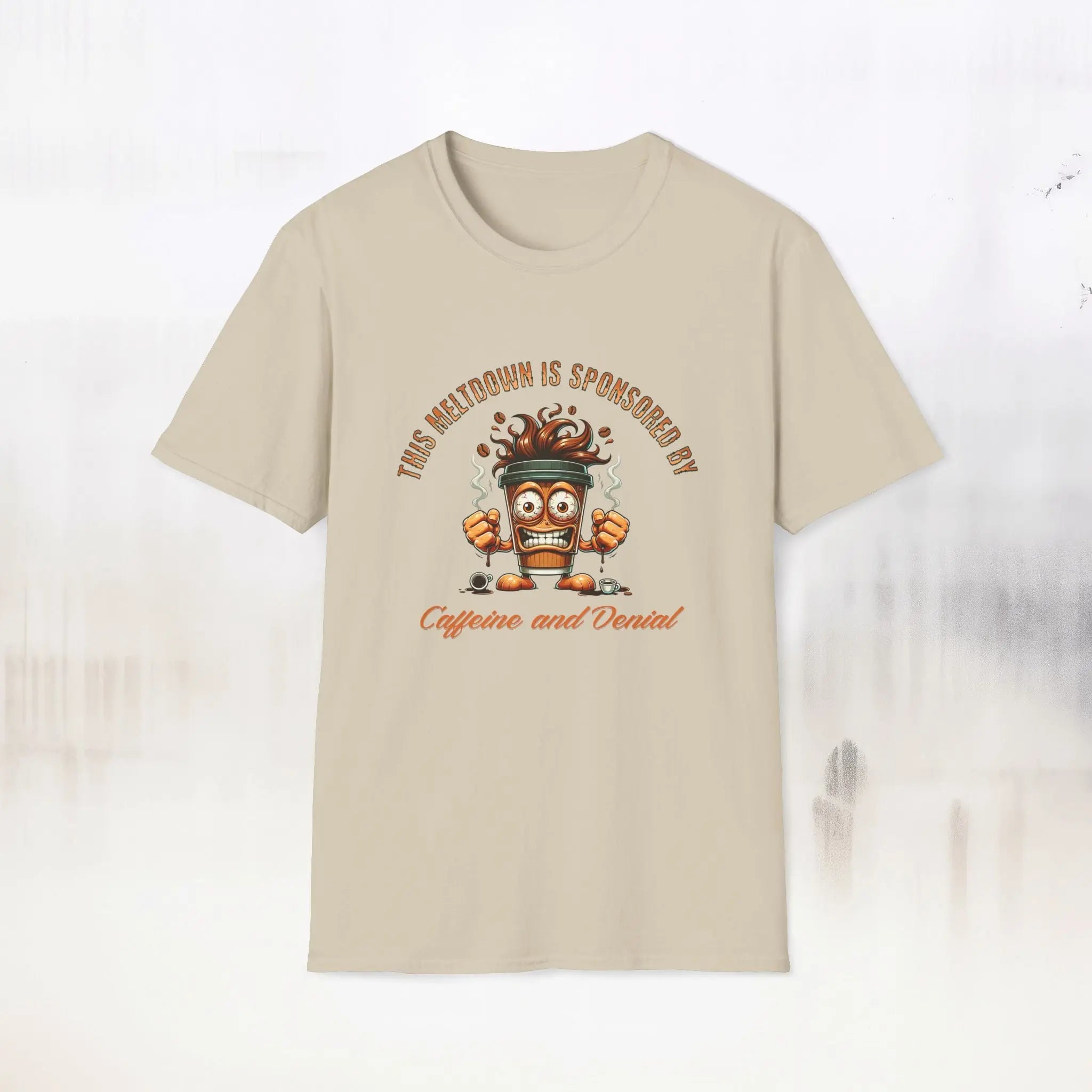 Caffeine and Denial T-Shirt Printify