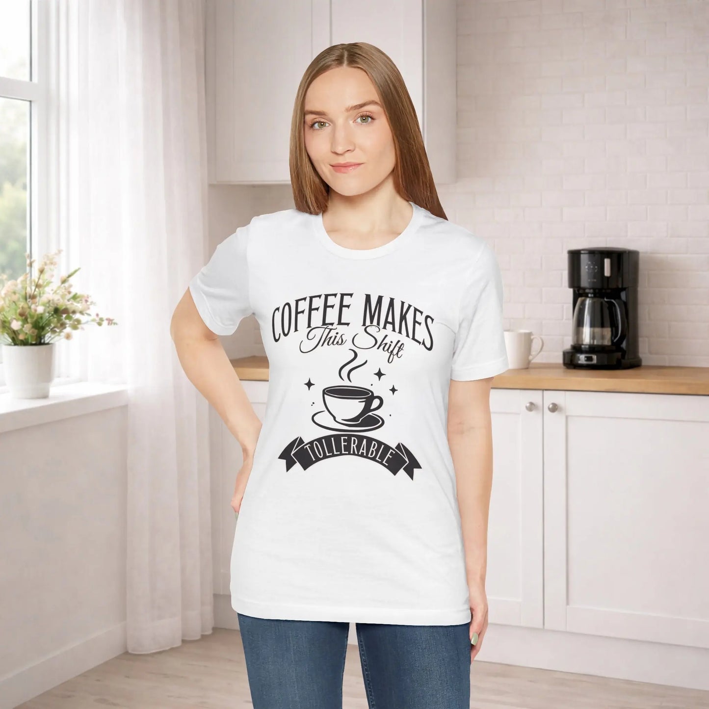 Coffee Makes This Shift Tolerable T‑Shirt Printify
