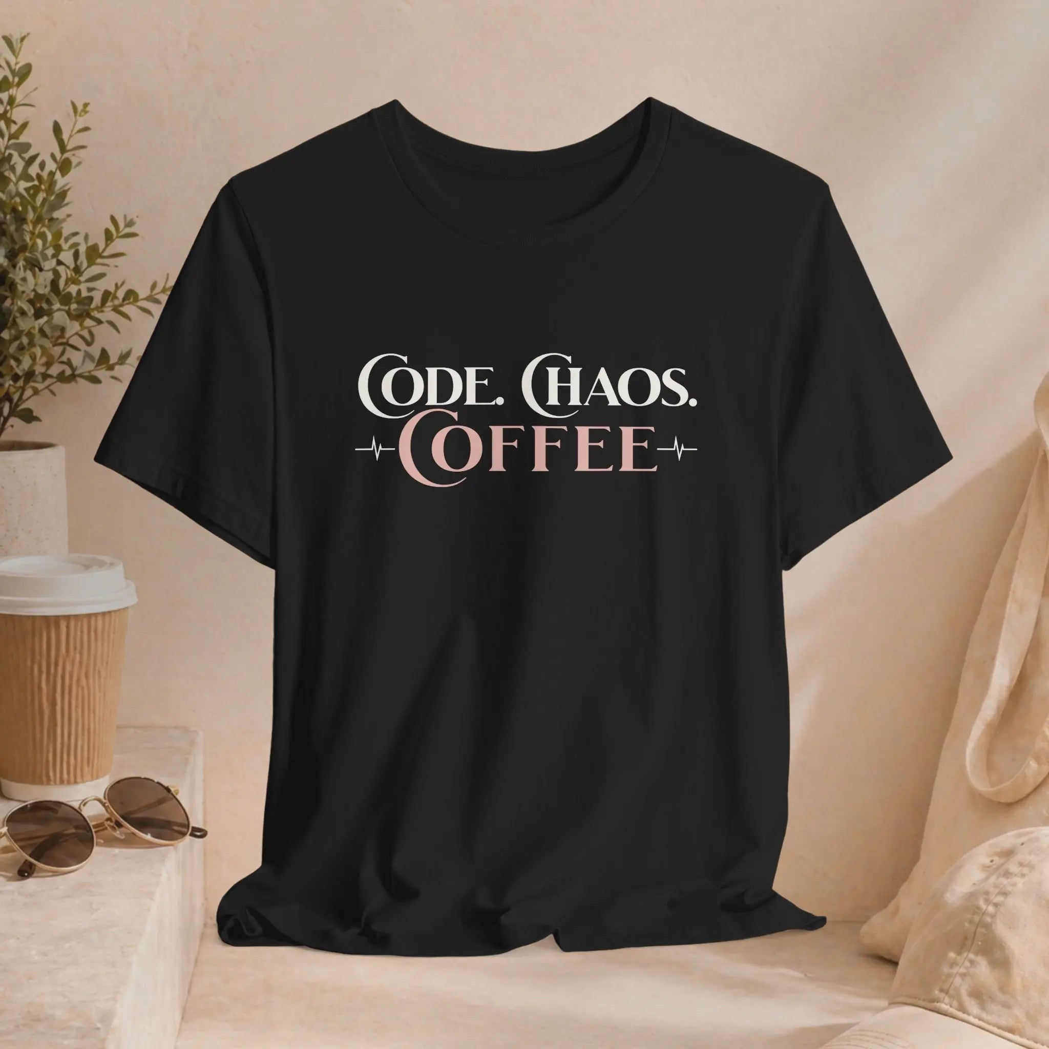 Code Chaos Coffee T-Shirt — Nurse ER Coffee Tee - Boldly Bitter Company