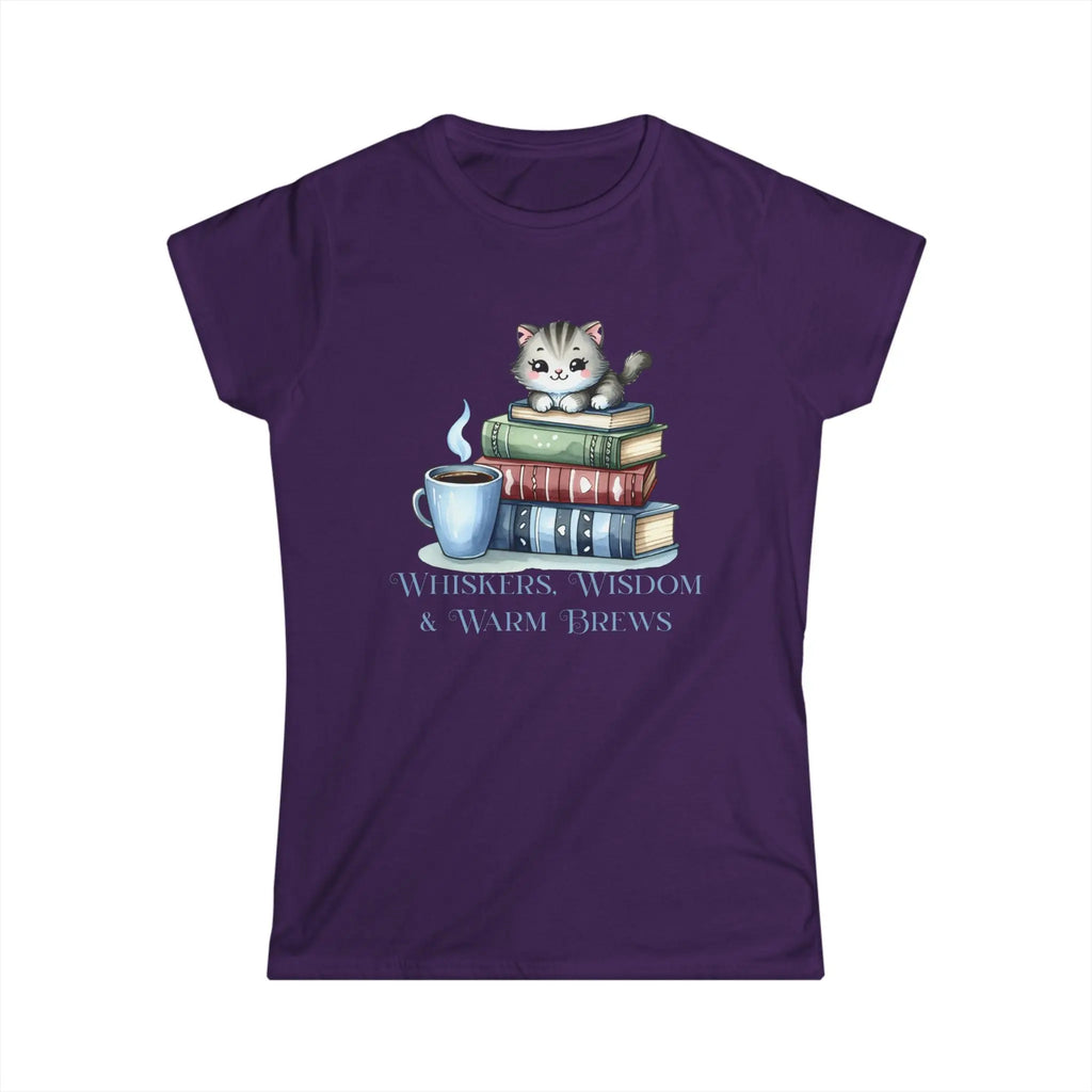 Whiskers, Wisdom and Warm Brews Tshirt Printify
