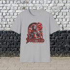 Boneyard Burial Blend T-Shirt – Gothic Coffee Lover Tee for Men, Grim Reaper Espresso Design, Dark Humor Caffeine Gift Shirt Printify