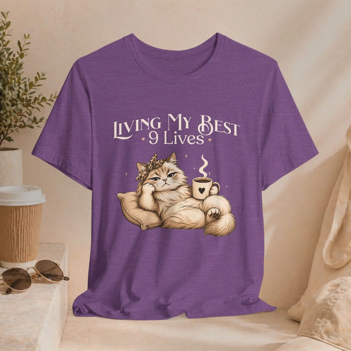 Living My Best 9 Lives Tee Printify