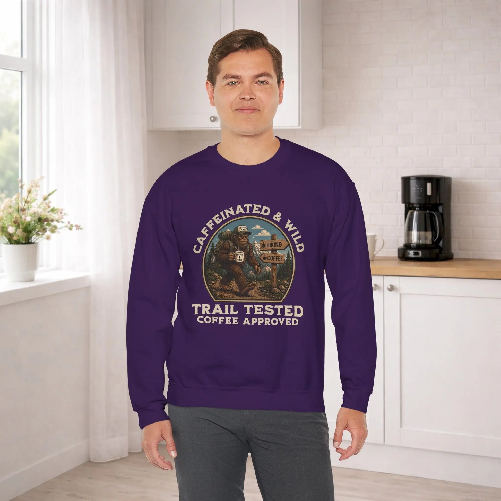 Caffeinated & Wild Sweatshirt Printify