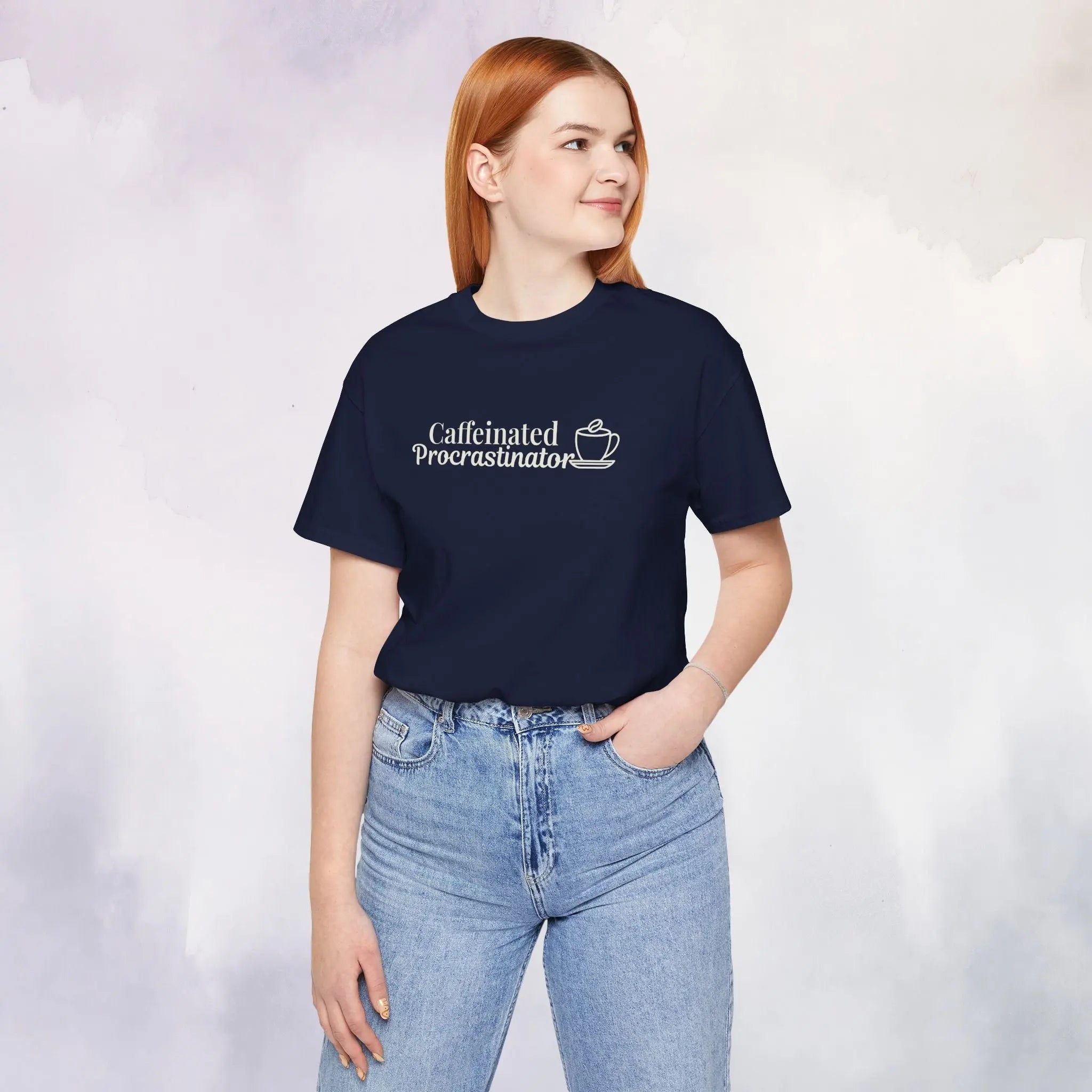 Caffeinated Procrastinator T-Shirt Printify