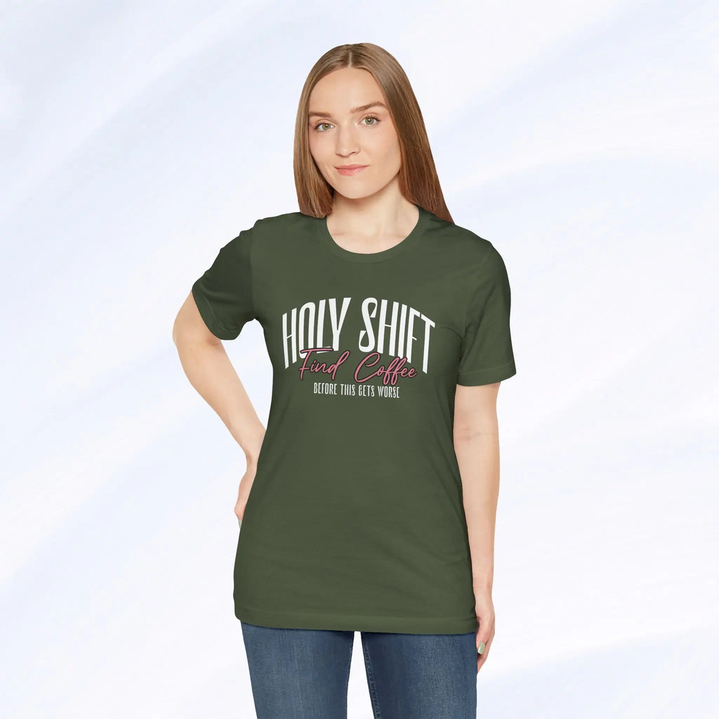Holy Shift Coffee Tee Printify