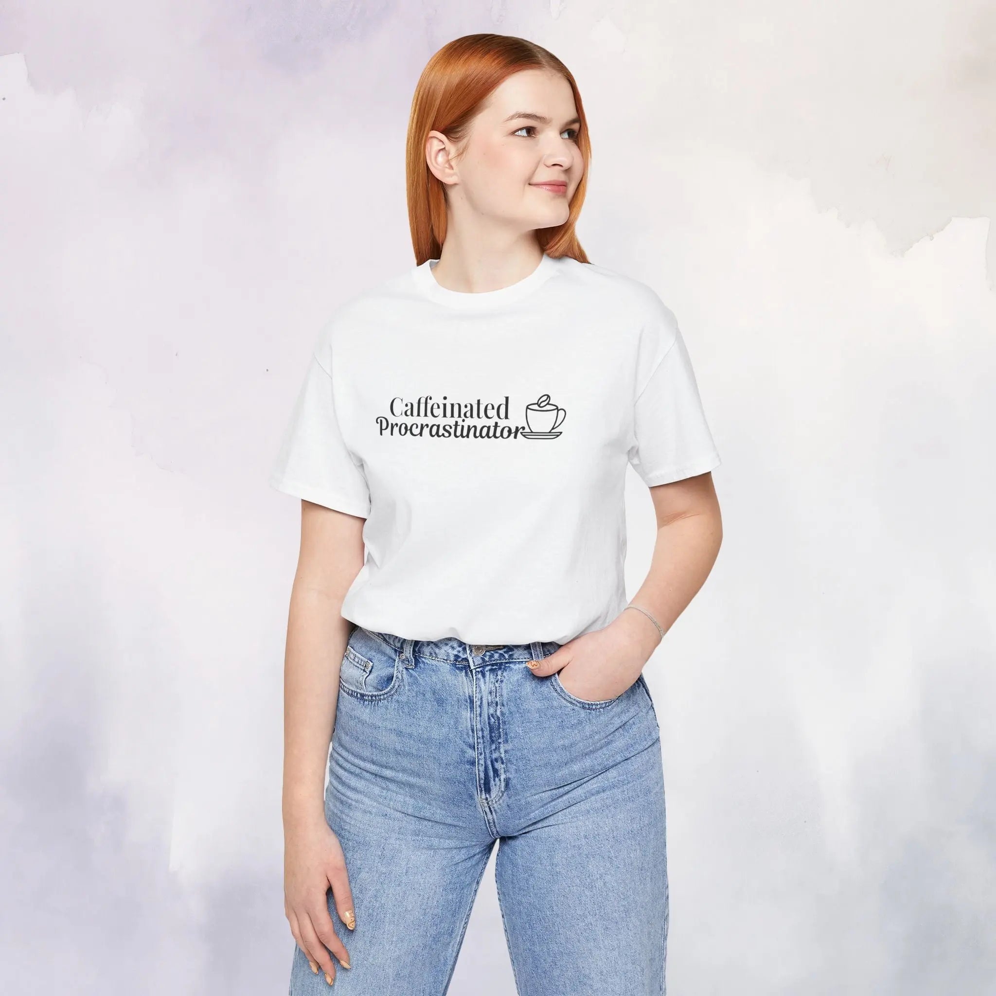 Caffeinated Procrastinator T-Shirt Printify
