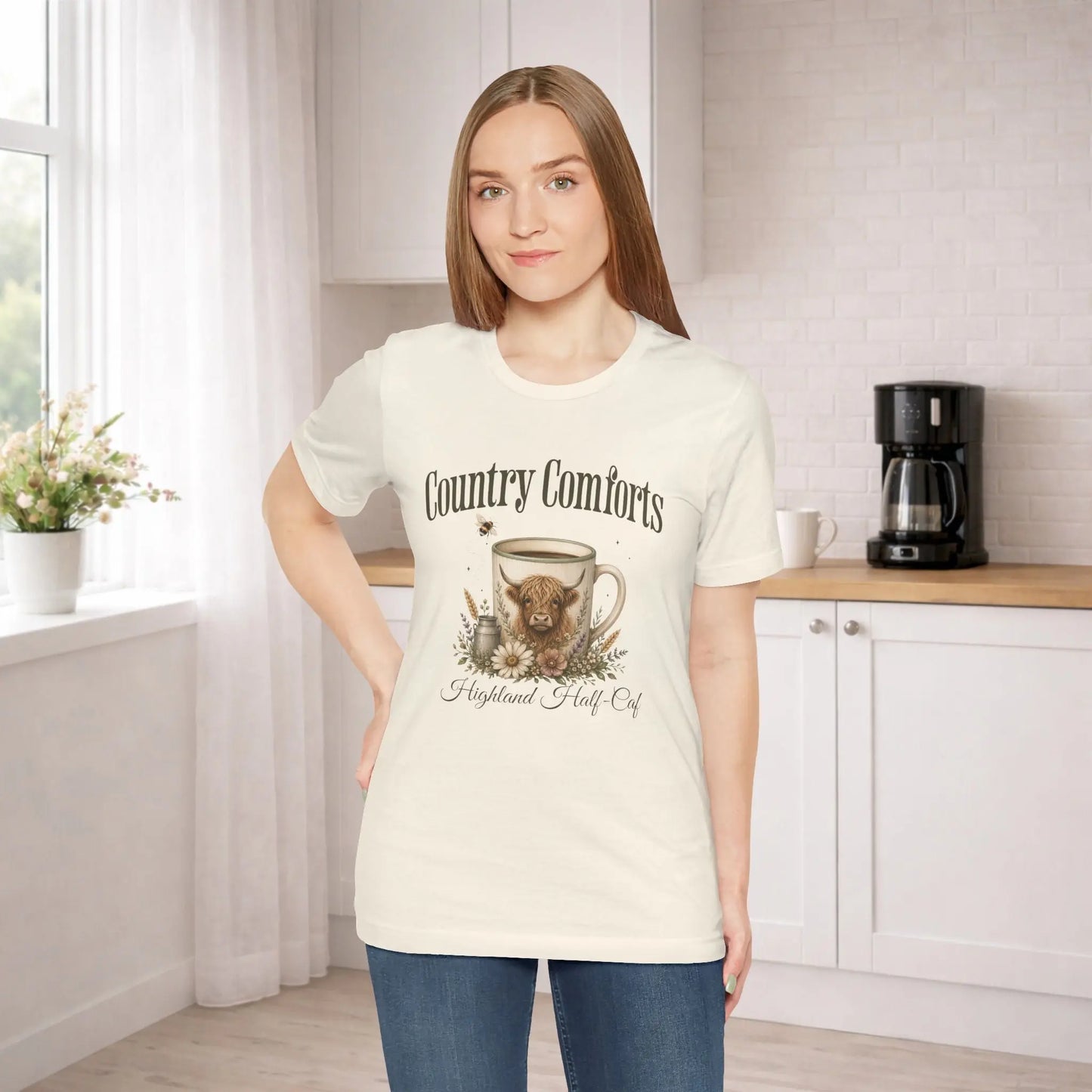 Highland Half-Caf Tee Printify