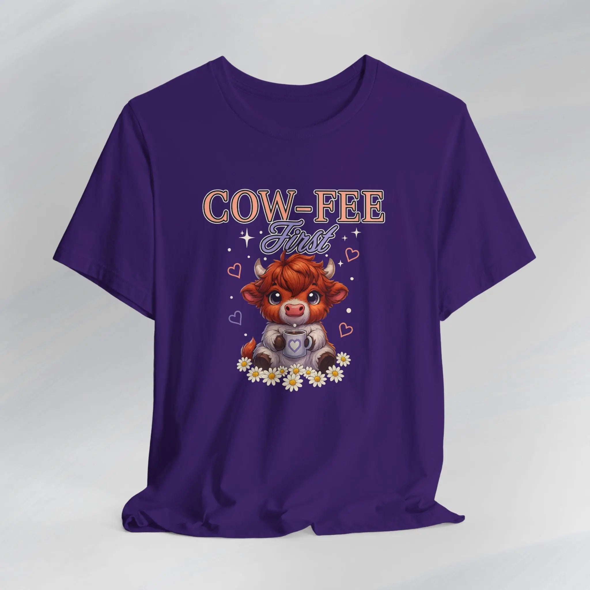Cow-Fee First Tee Printify