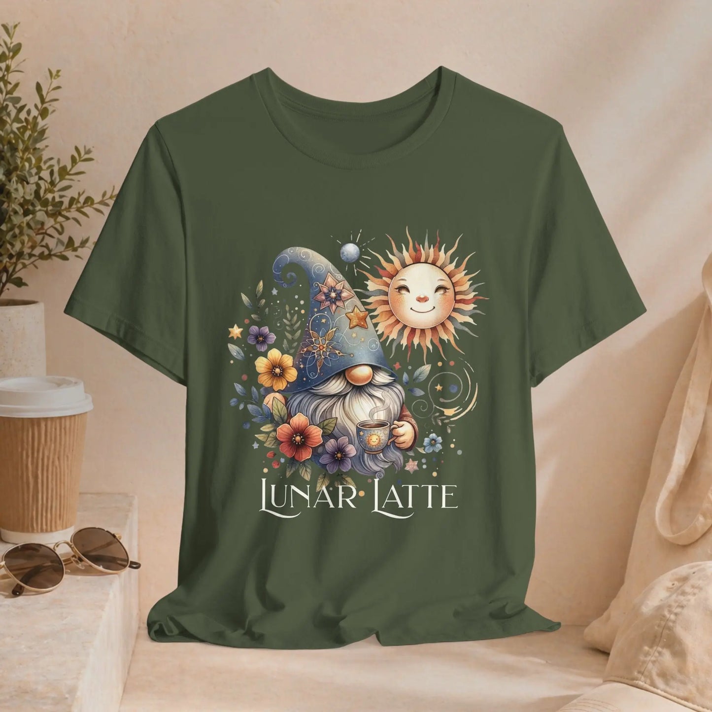 Lunar Latte Gnome Tee Printify