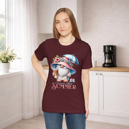 Sippin Into Summer Gnome T-Shirt Printify