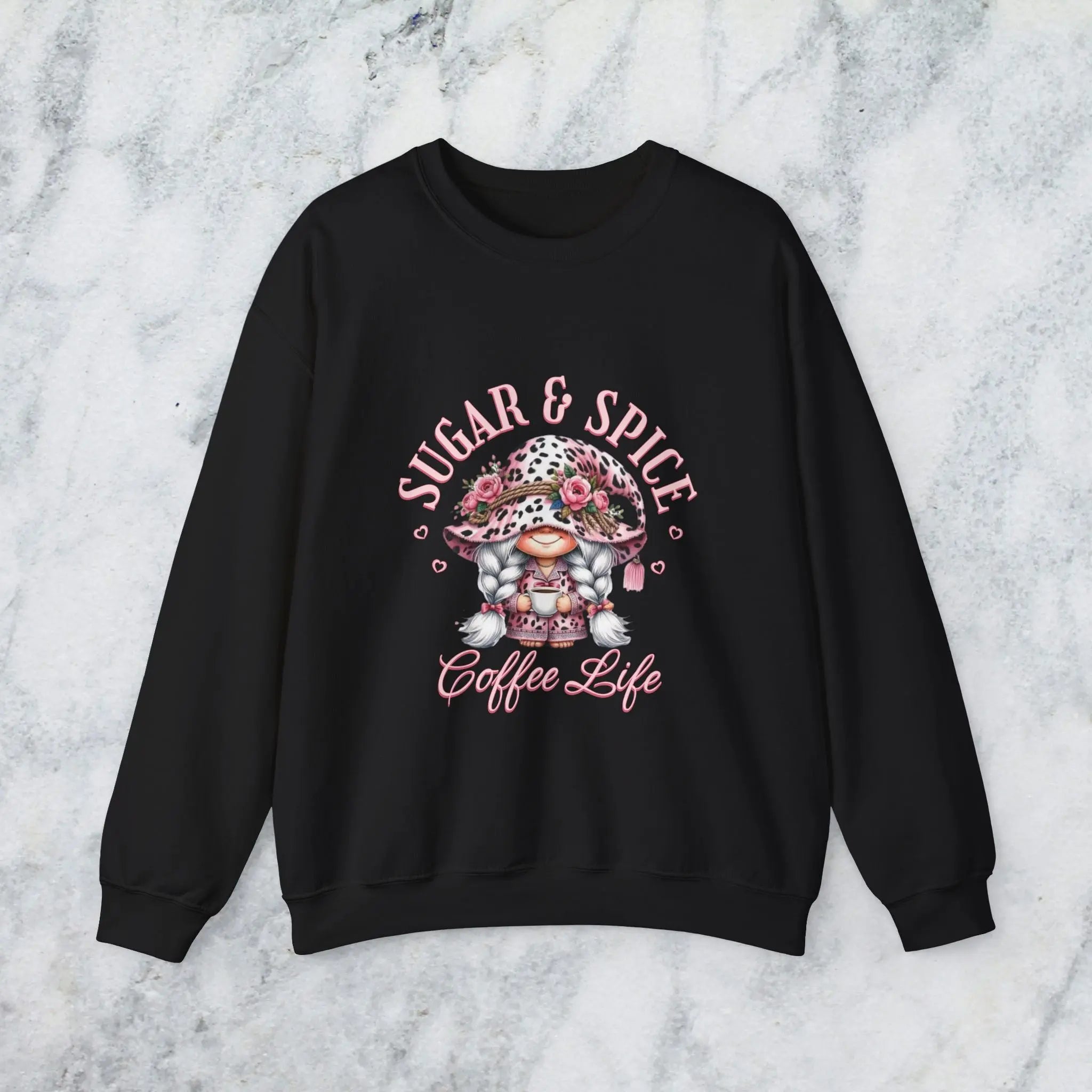 Sugar & Spice Sweatshirt | Cozy and Comfy Gift for Coffee Lovers Printify