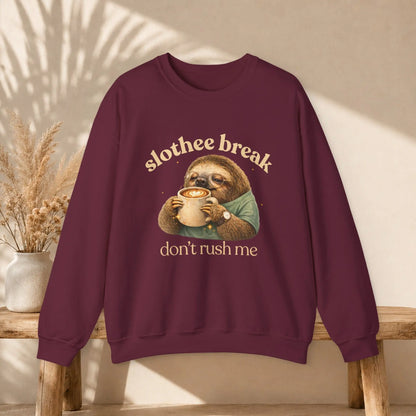 Slothee Break Sweatshirt Printify