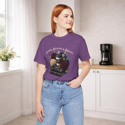 Books, Blooms & Brews Tee Printify