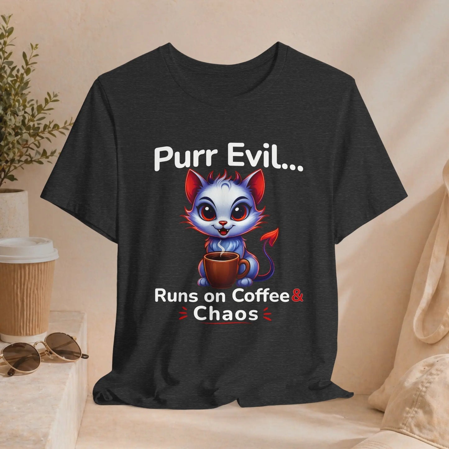 Purr Evil Cat Tee Printify