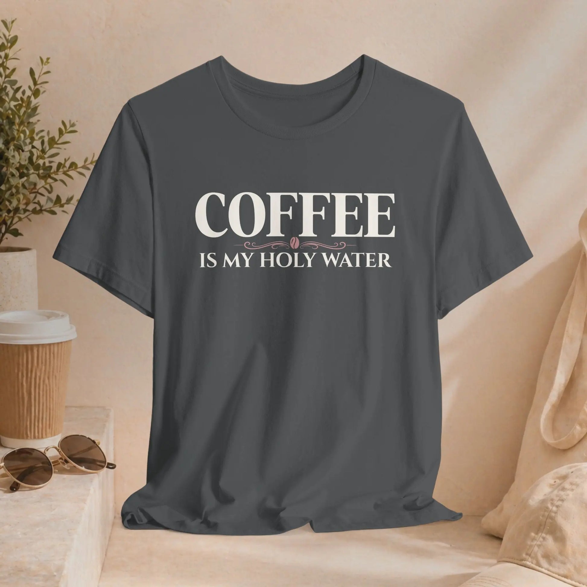 Coffee Is My Holy Water Tee Printify