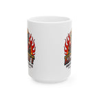Kickoff Powered by Coffee 15 oz Mug Printify