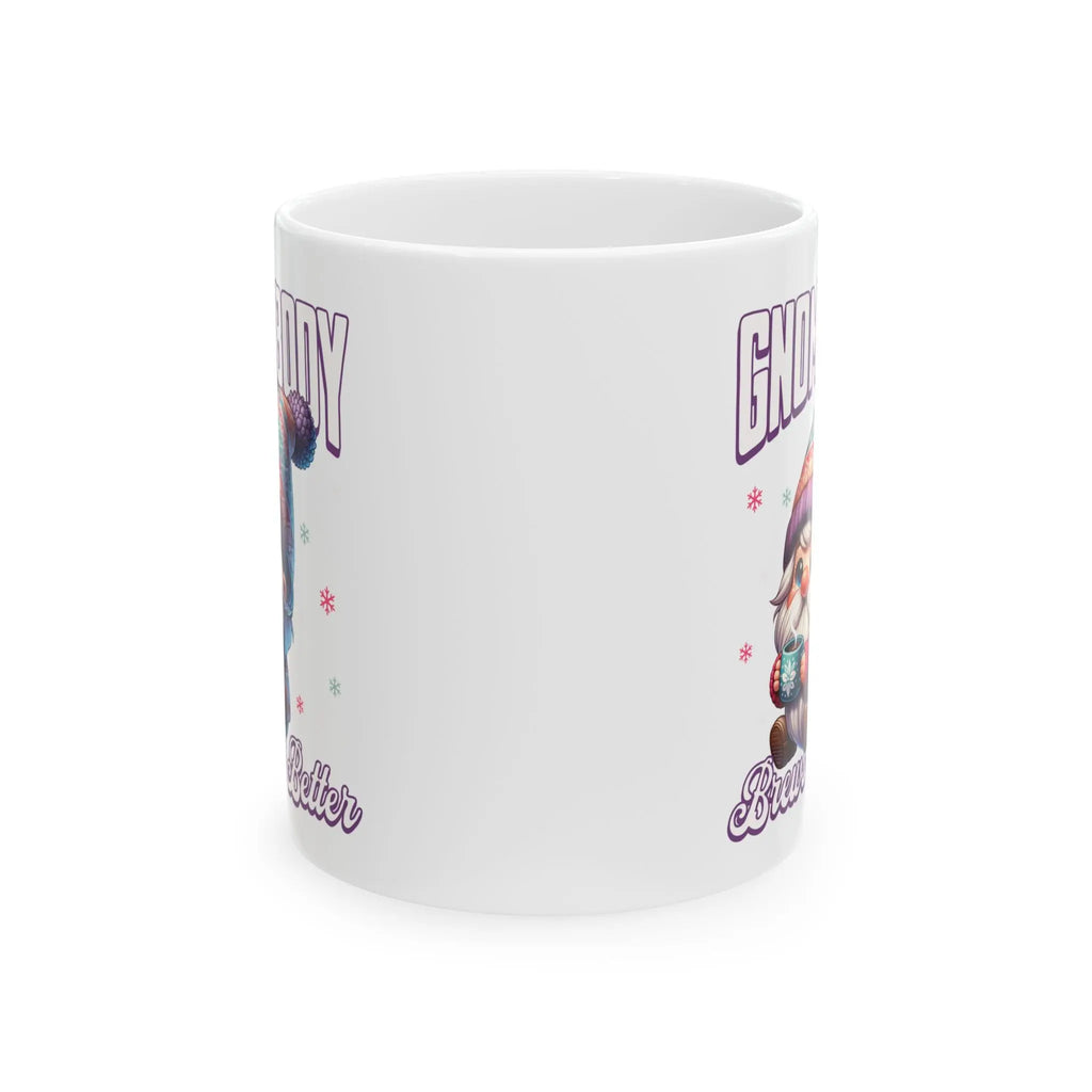 Gnomebody Ceramic 11oz Mug - Perfect for Coffee Lovers, Gnome Collectors, Gift for Holidays, Home Decor, Unique Kitchenware - Boldly Bitter Company