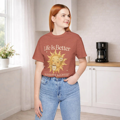 Better With Coffee & Sunshine Tee Printify