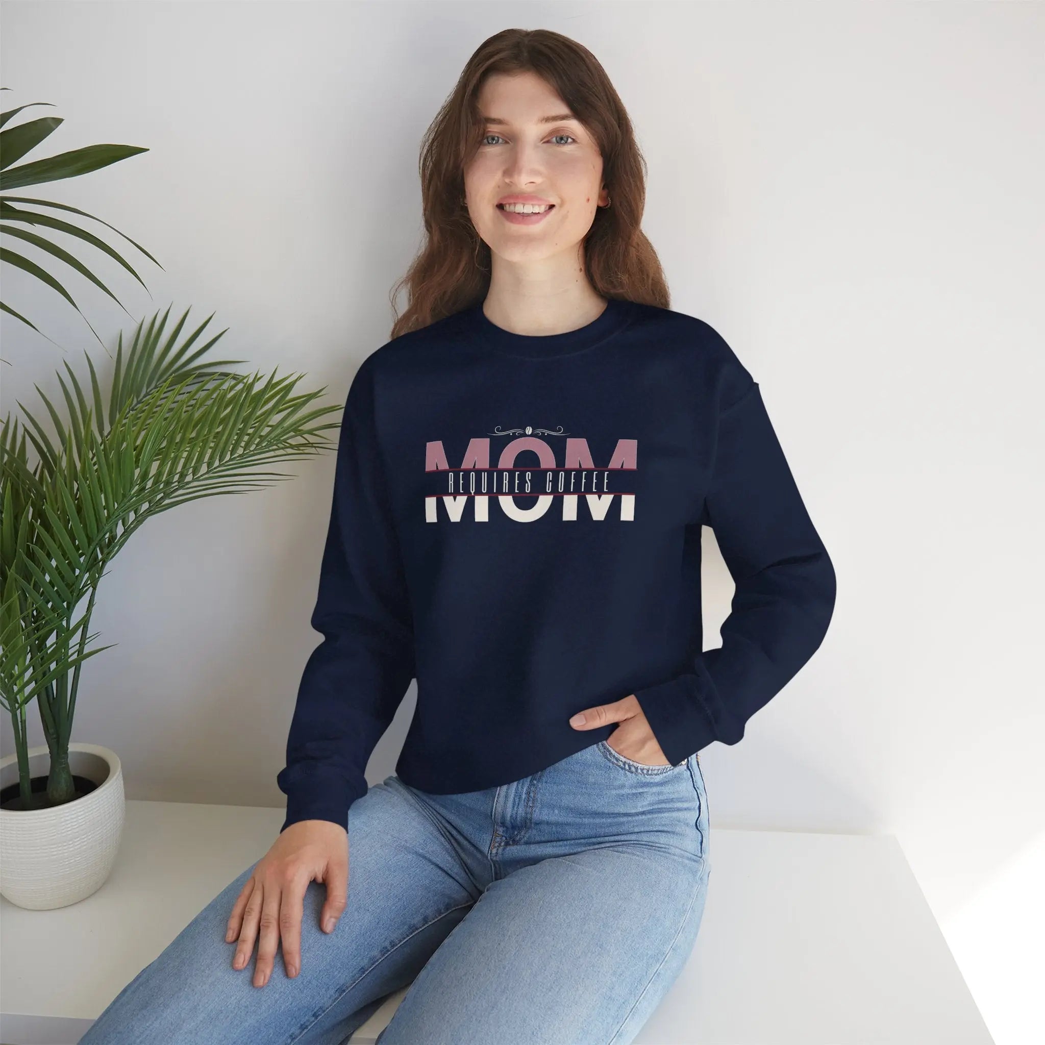 Mom Requires Coffee Sweatshirt Printify