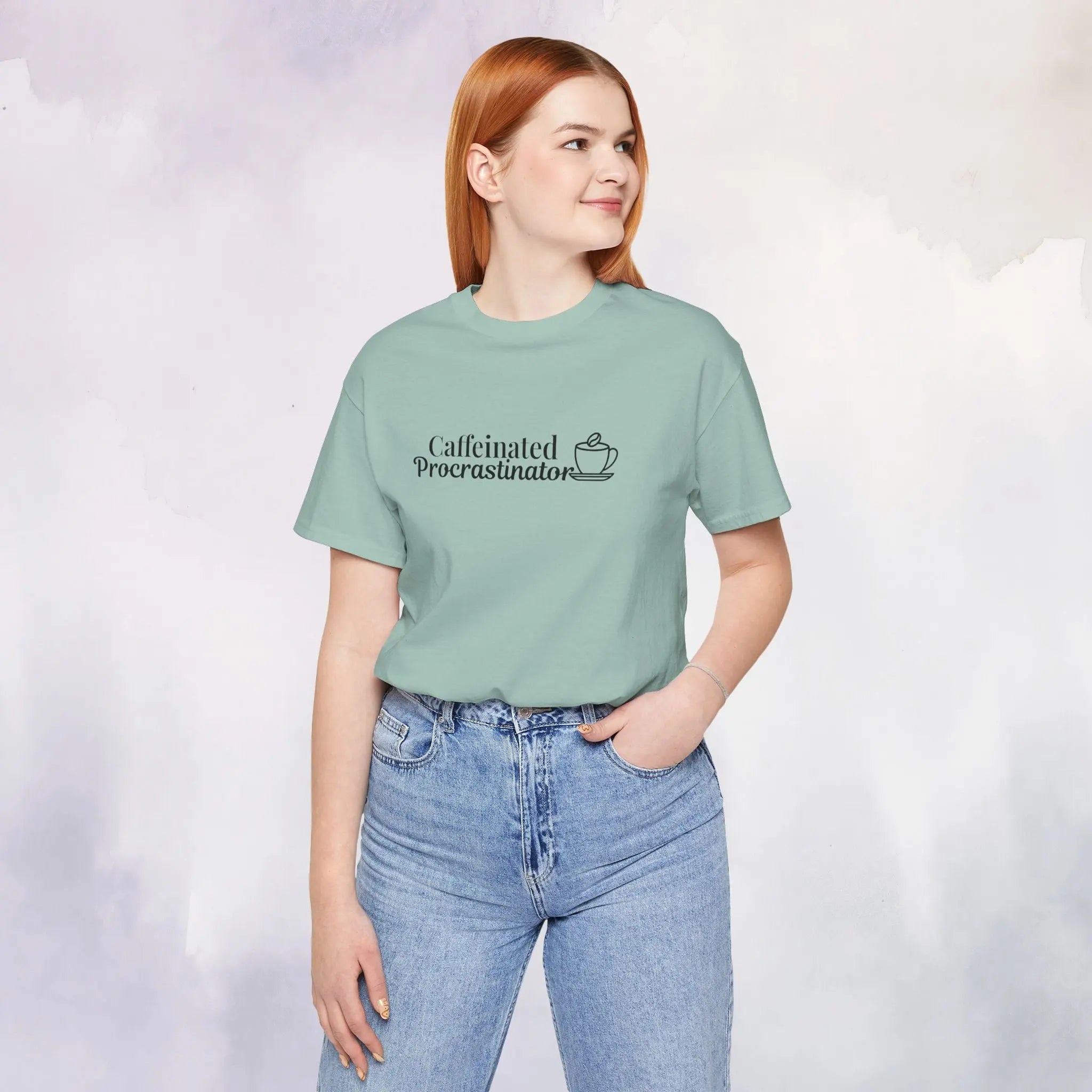 Caffeinated Procrastinator T-Shirt Printify