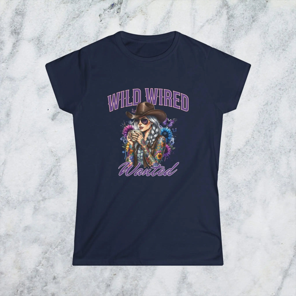 Wild Wired Cowgirl Tee — Boho Cowgirl Graphic Shirt Printify
