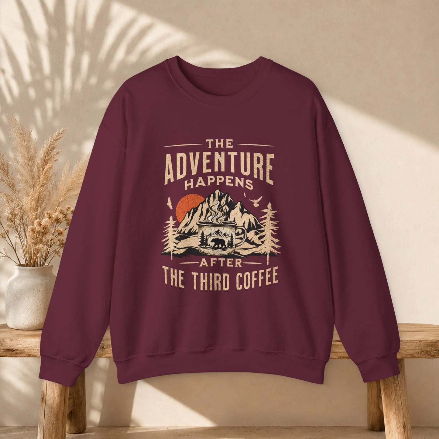 Adventure Happens Sweatshirt Printify