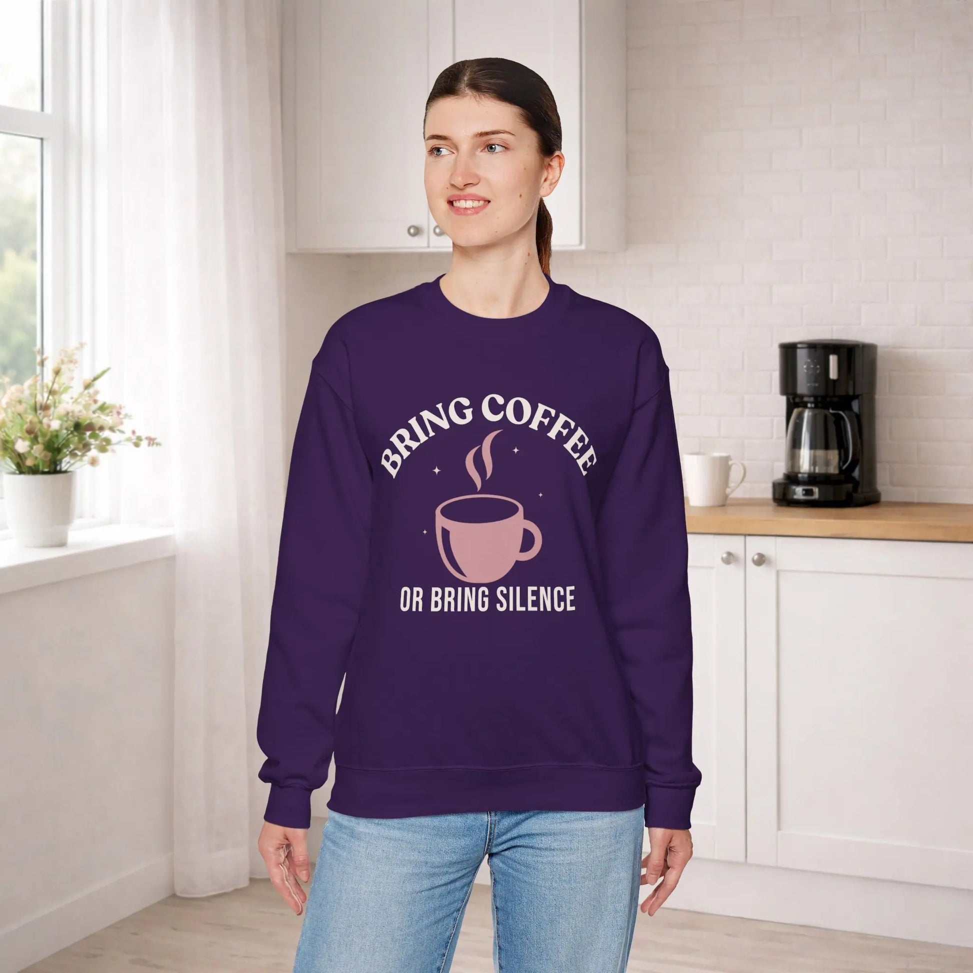 Bring Coffee or Silence Sweatshirt Printify