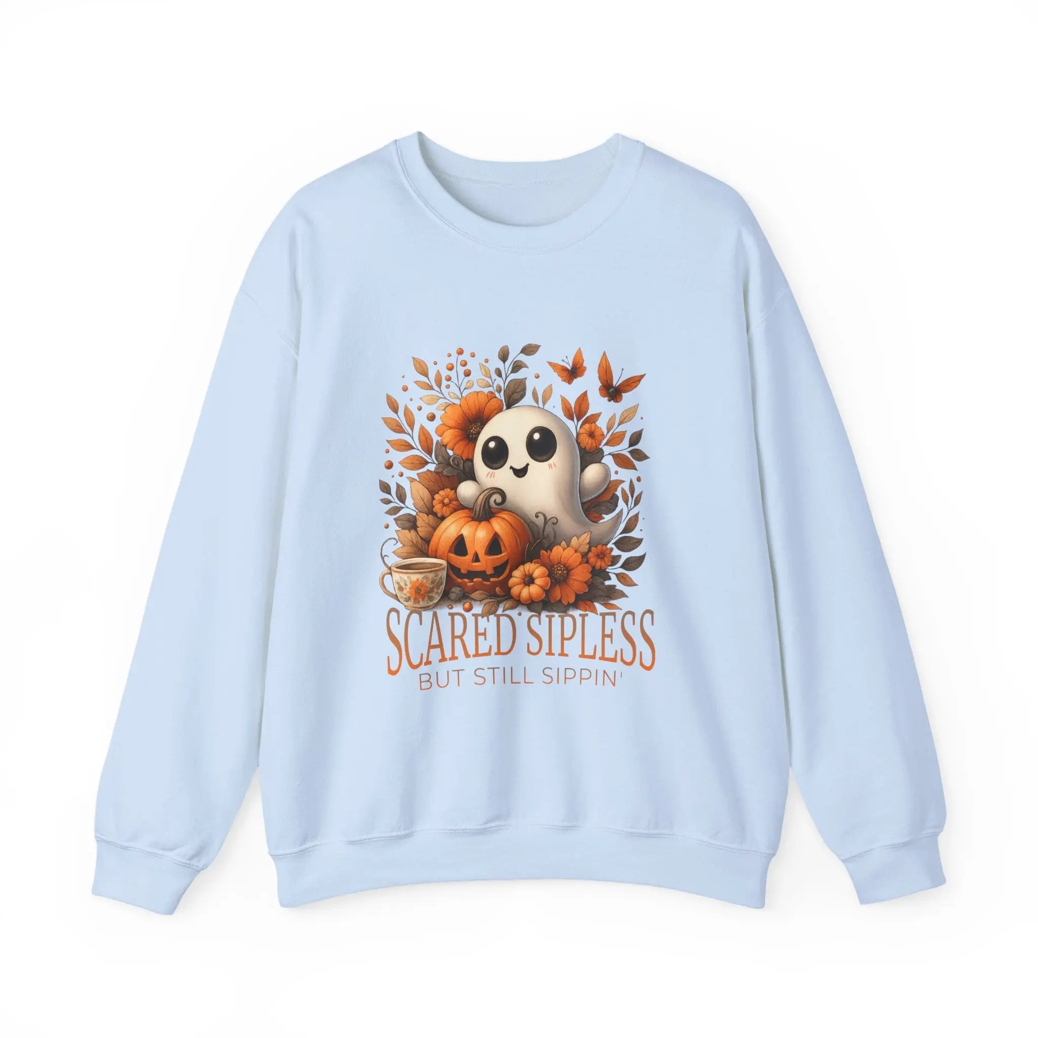 Scared Sipless Sweatshirt Printify