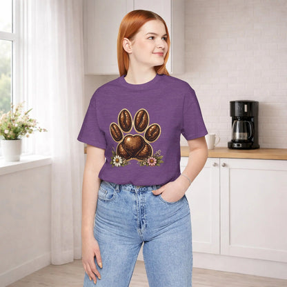 Coffee Paw T-Shirt Printify