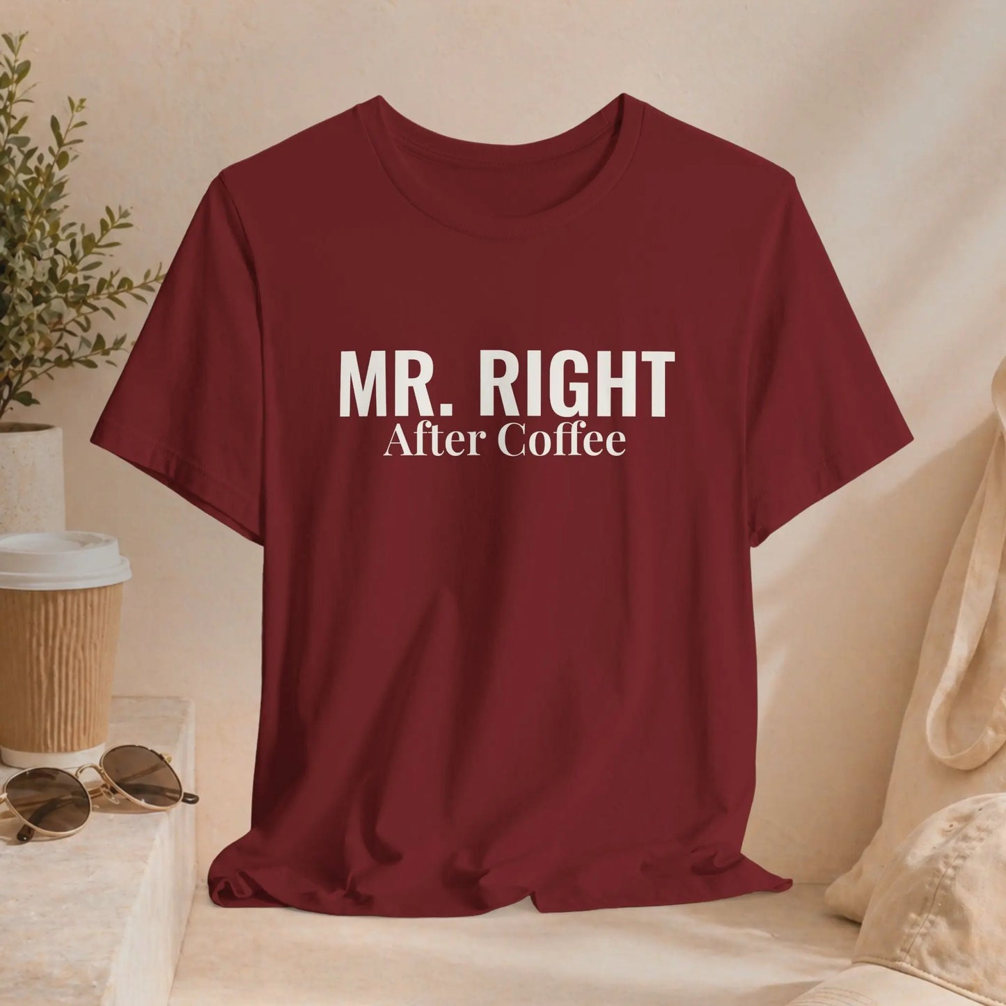 Mr. Right After Coffee Tee - Boldly Bitter Company