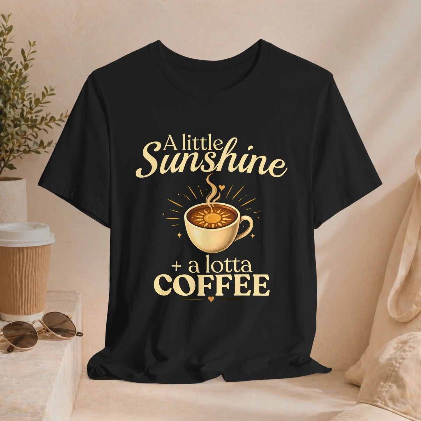 Little Sunshine & Coffee T-Shirt Printify