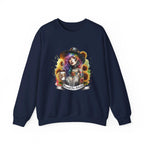 Brewed for Attitude Sunflower Sweatshirt, Cozy Unisex Crewneck, Gifts for Her, Trendy Fall Apparel, Tattoo Art Fashion Printify